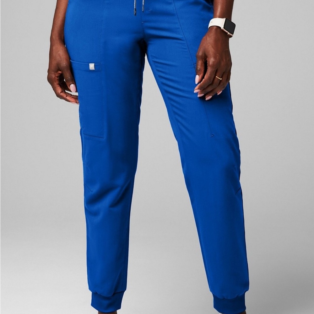 Royal Blue Fablectics On-Call Scrub Joggers